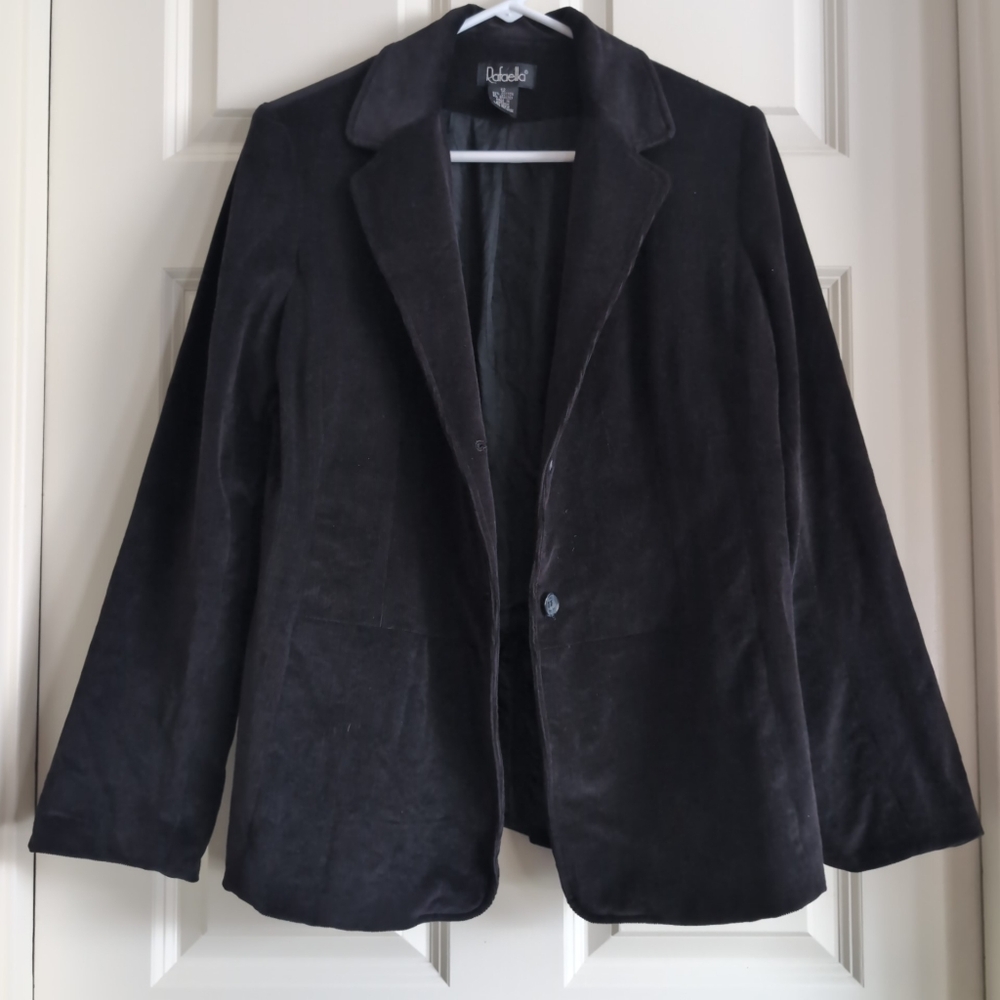 Black Y2K or early 2010s corduroy blazer